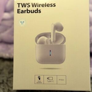 TWS Wireless Earbuds - White